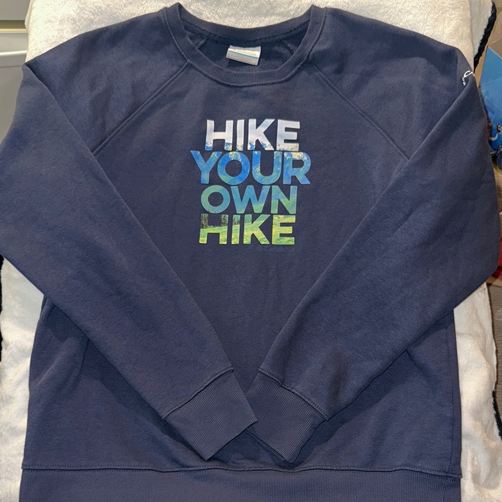Columbia Navy Blue Crewneck Sweater - Hike Your Own Hike